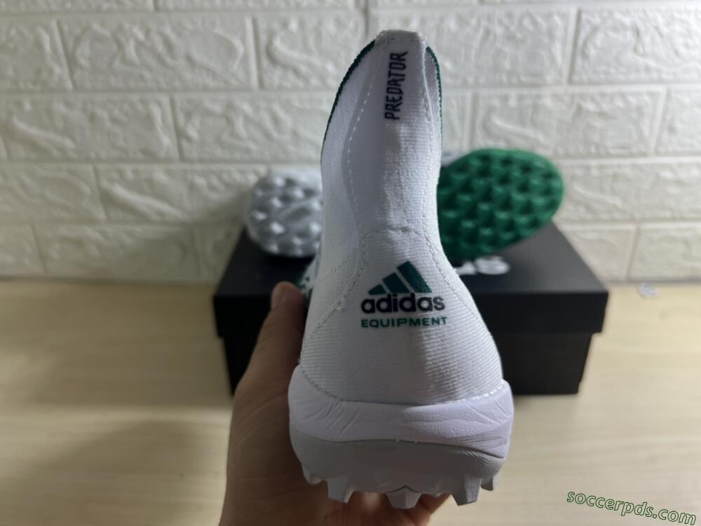 Adidas Predator Freak+ TF High-Tops Football Shoes - White/Green/Black