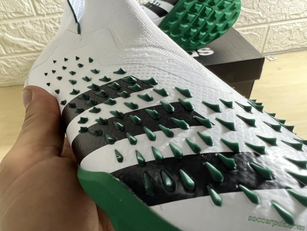 Adidas Predator Freak+ TF High-Tops Football Shoes - White/Green/Black