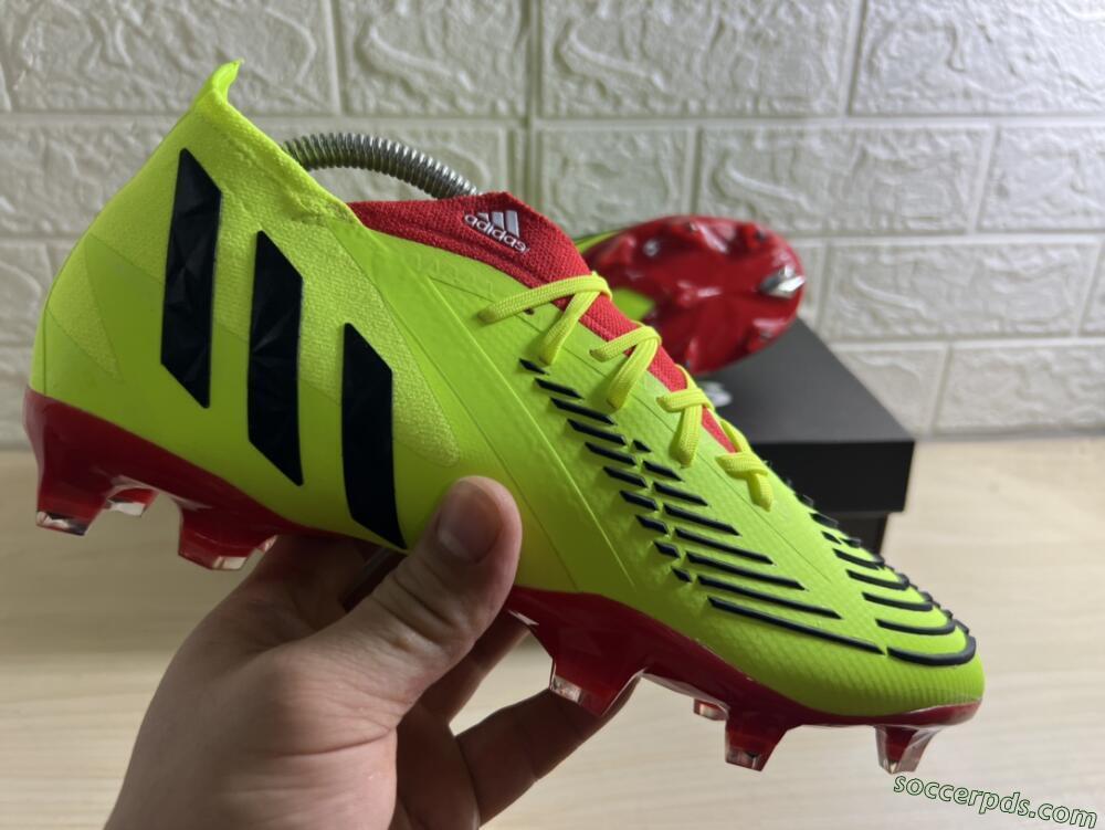 Adidas Predator Edge Geometric.1 FG High-Tops Football Boots - Green/Red