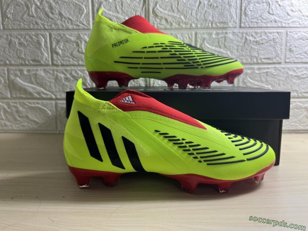 Adidas Predator Edge Geometric+ FG High-Tops Football Boots - Green/Red