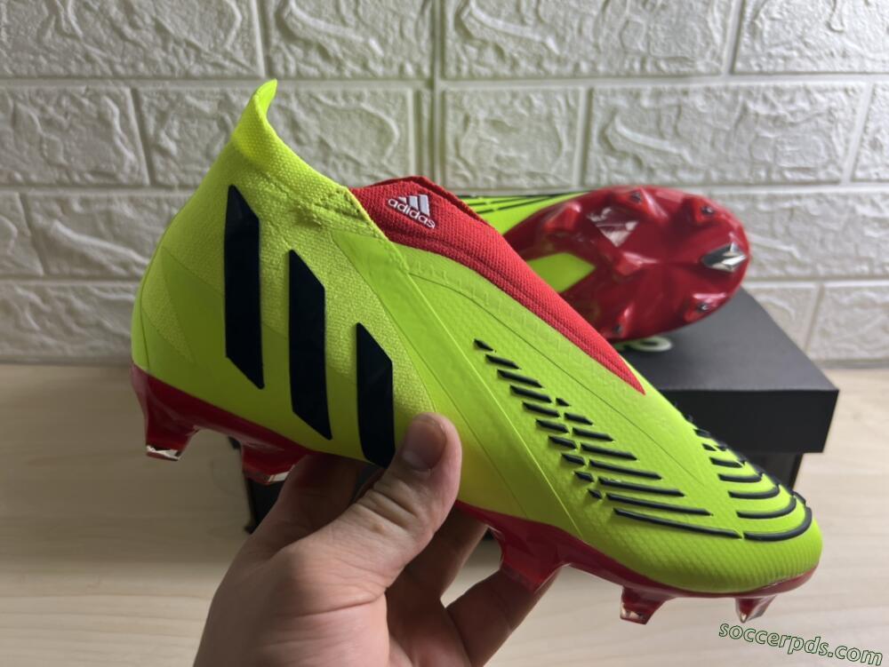 Adidas Predator Edge Geometric+ FG High-Tops Football Boots - Green/Red