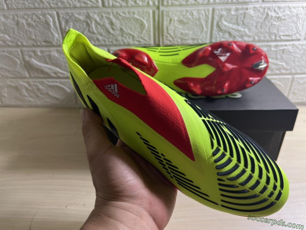 Adidas Predator Edge Geometric+ FG High-Tops Football Boots - Green/Red