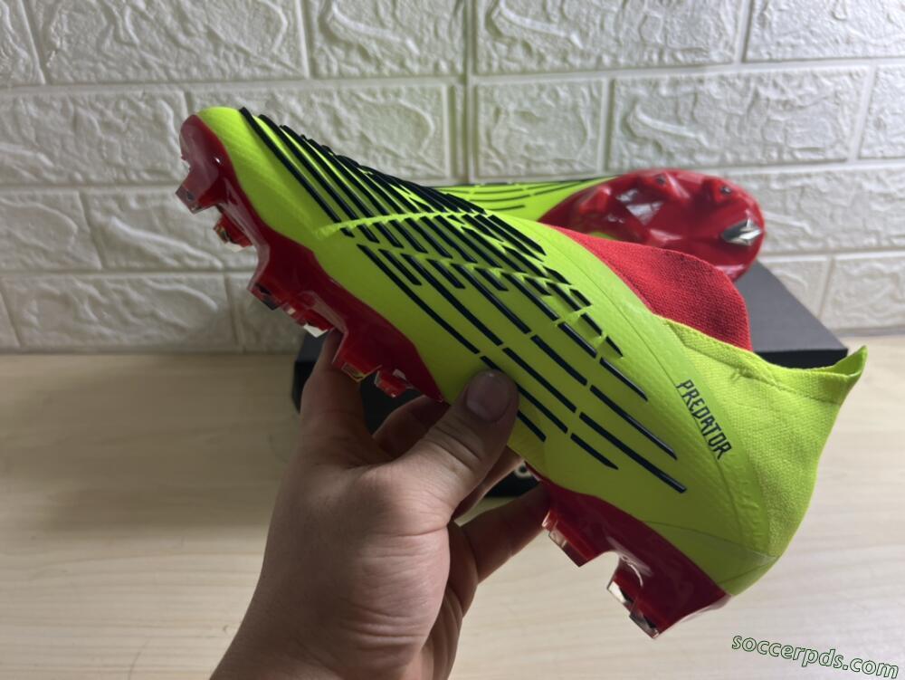 Adidas Predator Edge Geometric+ FG High-Tops Football Boots - Green/Red