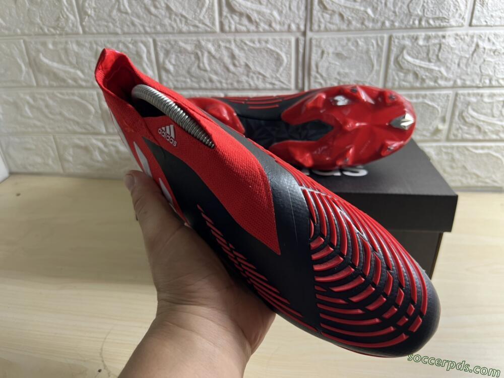 Adidas Predator Edge Geometric+ FG High-Tops Football Boots - Red/Black/White