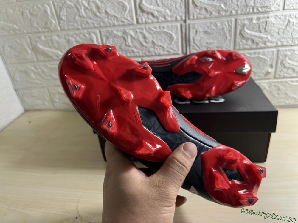 Adidas Predator Edge Geometric+ FG High-Tops Football Boots - Red/Black/White
