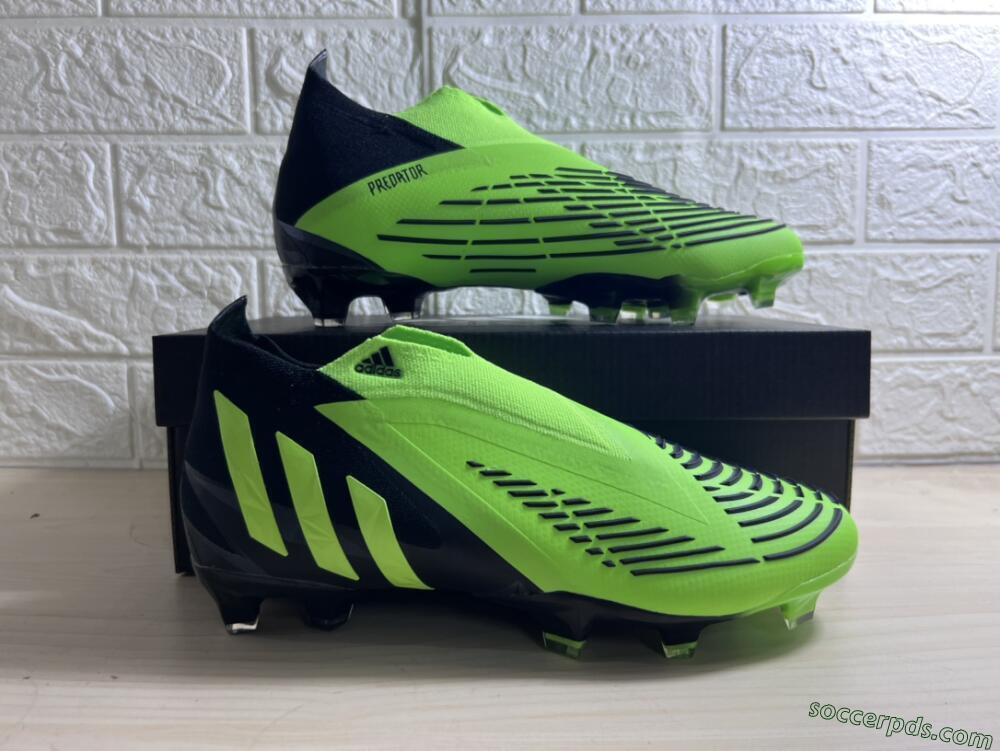 Adidas Predator Edge Geometric+ FG High-Tops Football Boots - Green/Black