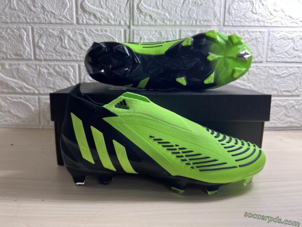 Adidas Predator Edge Geometric+ FG High-Tops Football Boots - Green/Black