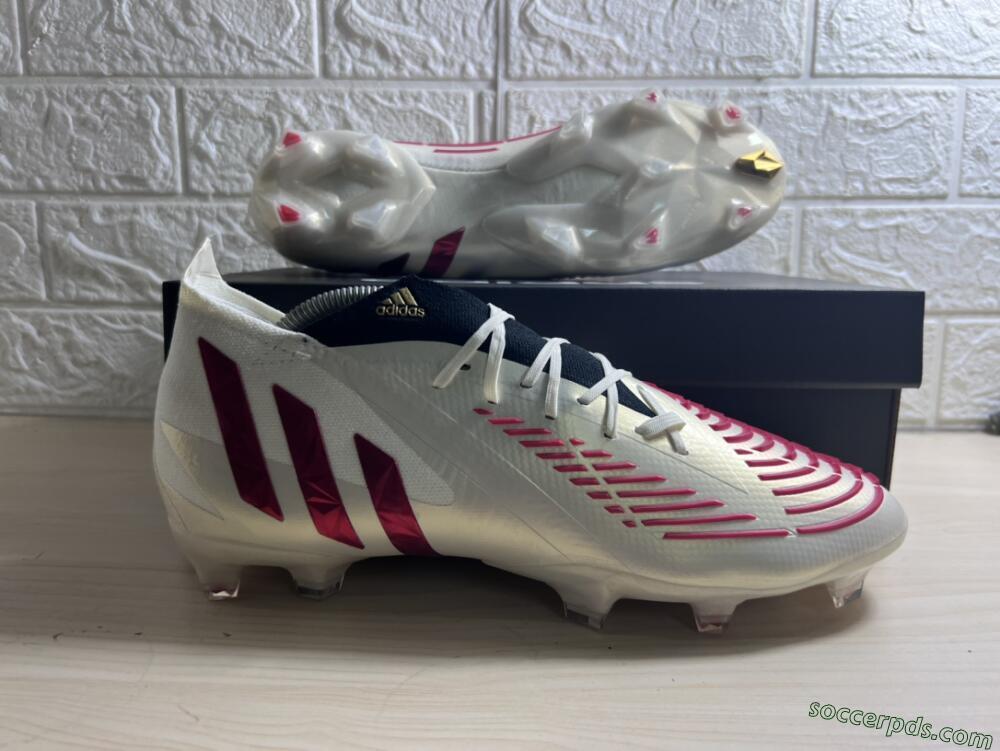 Adidas Predator Edge.1 Low FG Low-Tops Football Boots - White/Red
