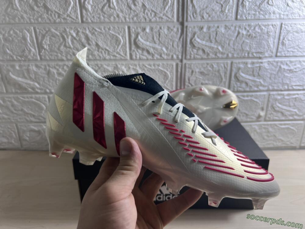 Adidas Predator Edge.1 Low FG Low-Tops Football Boots - White/Red
