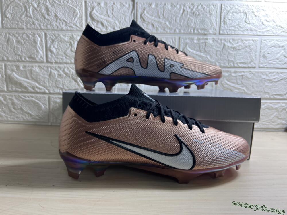 Nike Air Zoom Mercurial Vapor 15 Elite FG Low-Tops Football Boots - Gold/White/Black