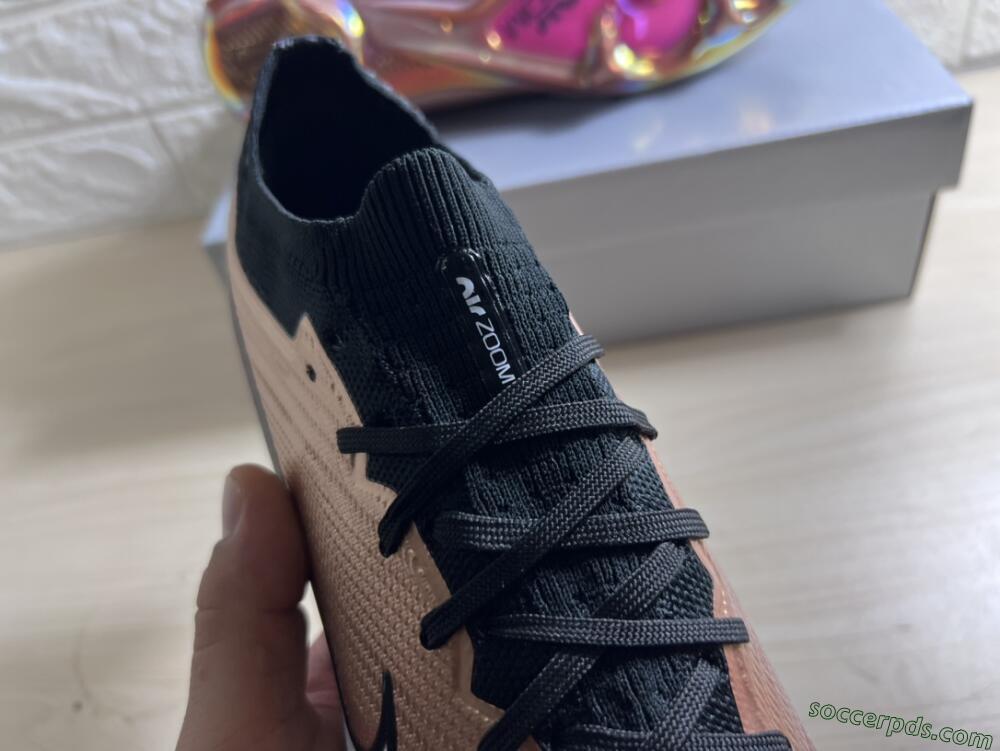 Nike Air Zoom Mercurial Vapor 15 Elite FG Low-Tops Football Boots - Gold/White/Black