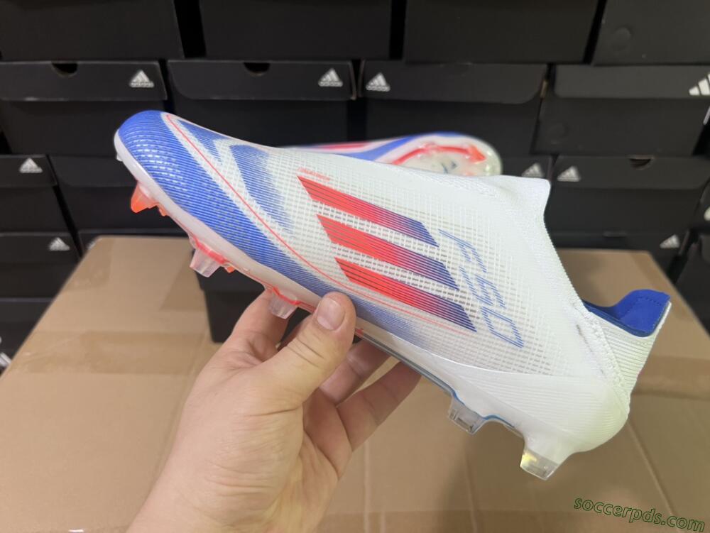Adidas F50 Adizero FG Low-Tops Football Boots - White/Blue/Orange