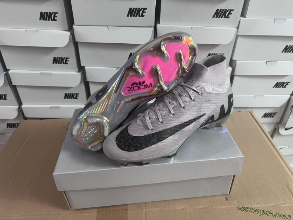 Nike Air Zoom Mercurial Superfly 9 Elite FG High-Tops Football Boots - Purple/Black/Gold