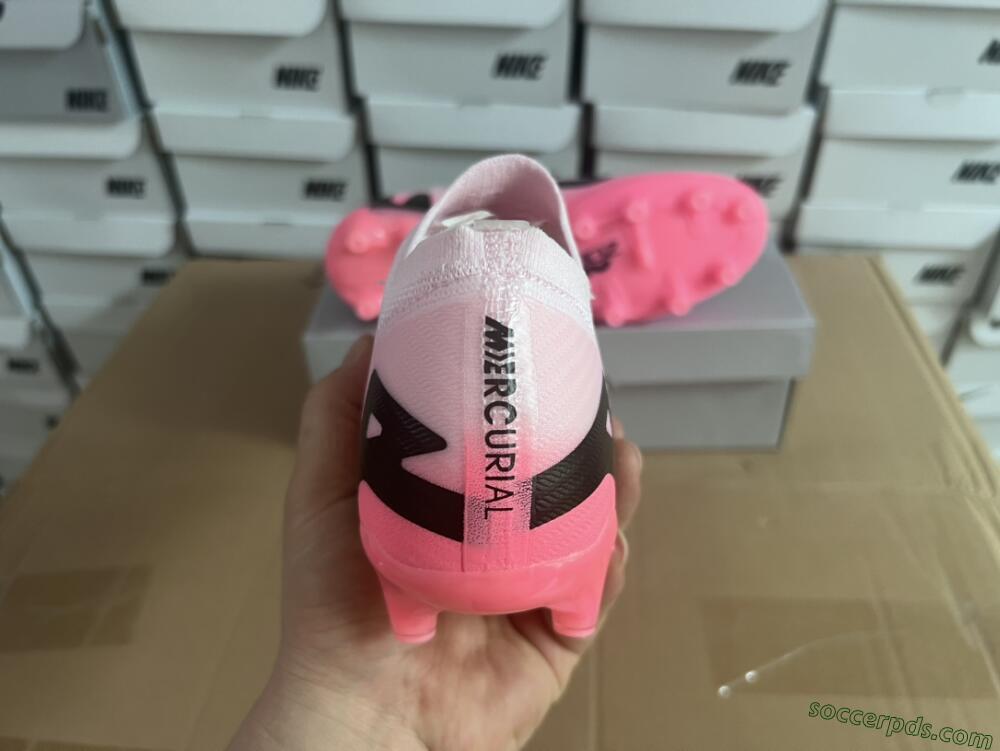 Nike Air Zoom Mercurial Vapor 15 Elite FG Low-Tops Football Boots - Pink/Black