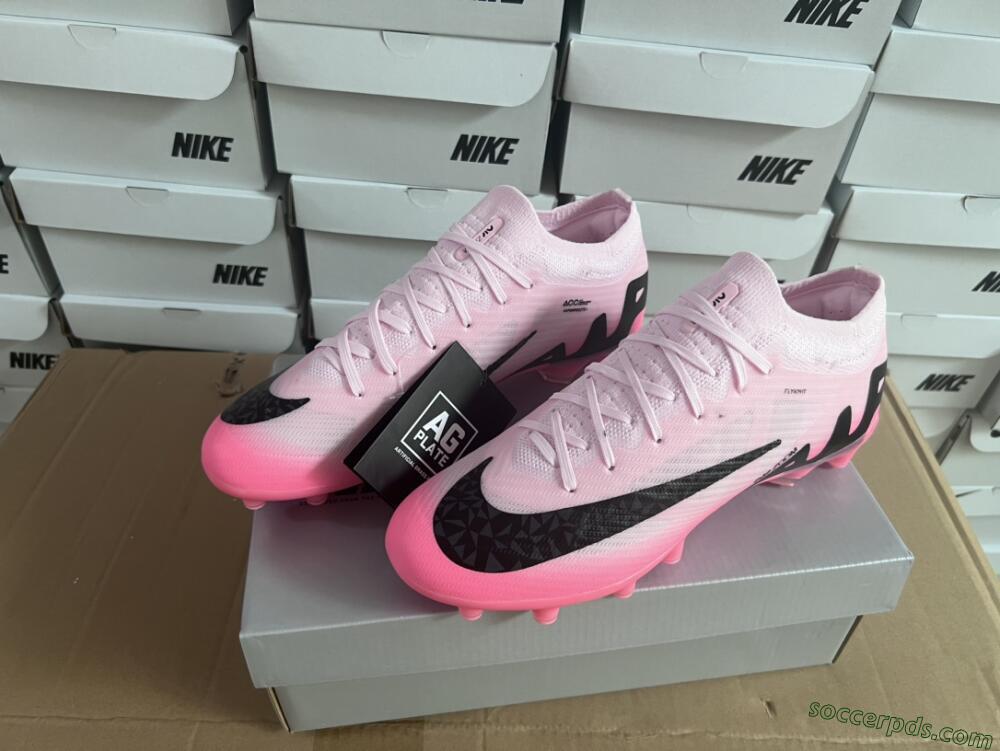 Nike Air Zoom Mercurial Vapor 15 Elite FG Low-Tops Football Boots - Pink/Black