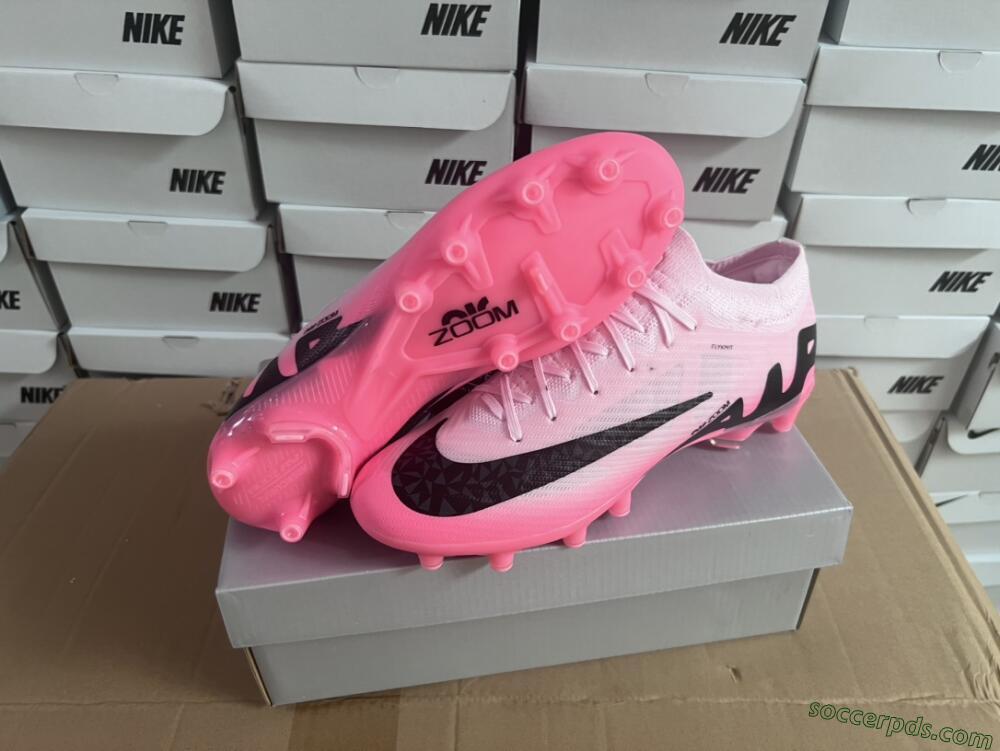 Nike Air Zoom Mercurial Vapor 15 Elite FG Low-Tops Football Boots - Pink/Black