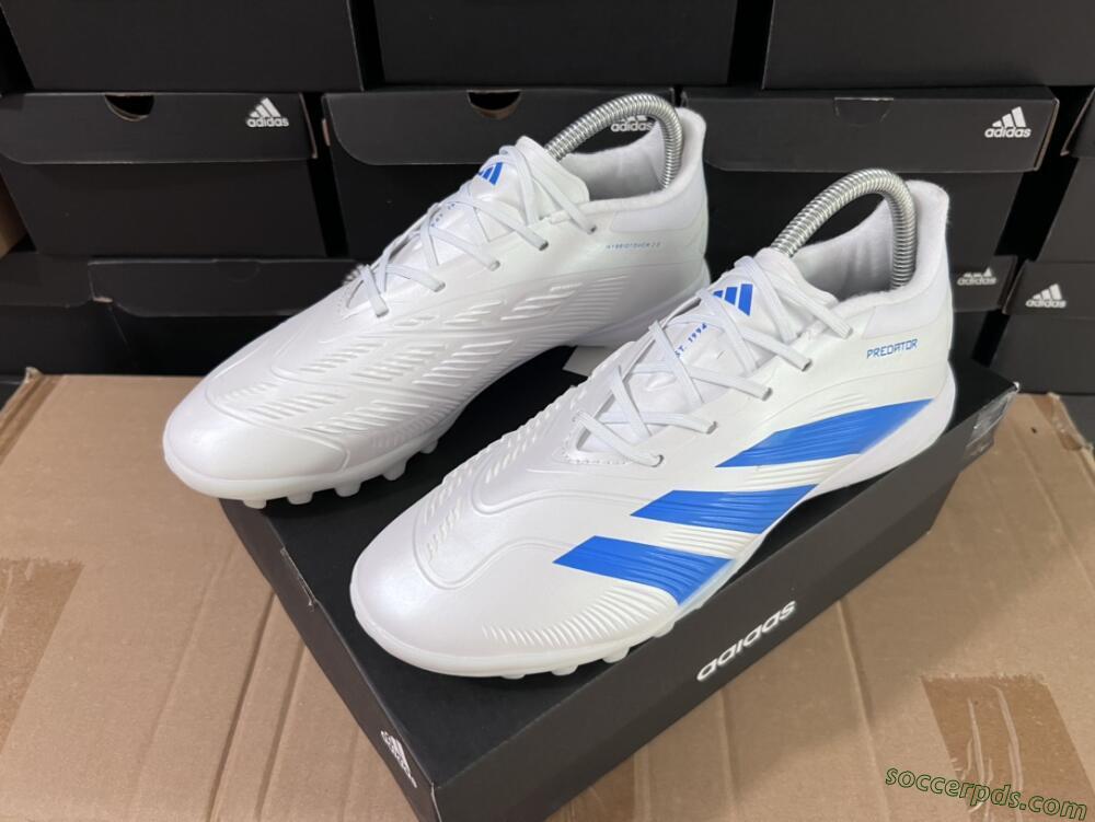 Adidas Predator 24 Elite TF Low-Tops Football Shoes - Beige/White/Blue