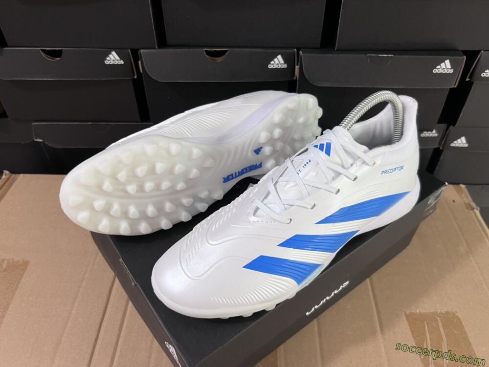 Adidas Predator 24 Elite TF Low-Tops Football Shoes - Beige/White/Blue
