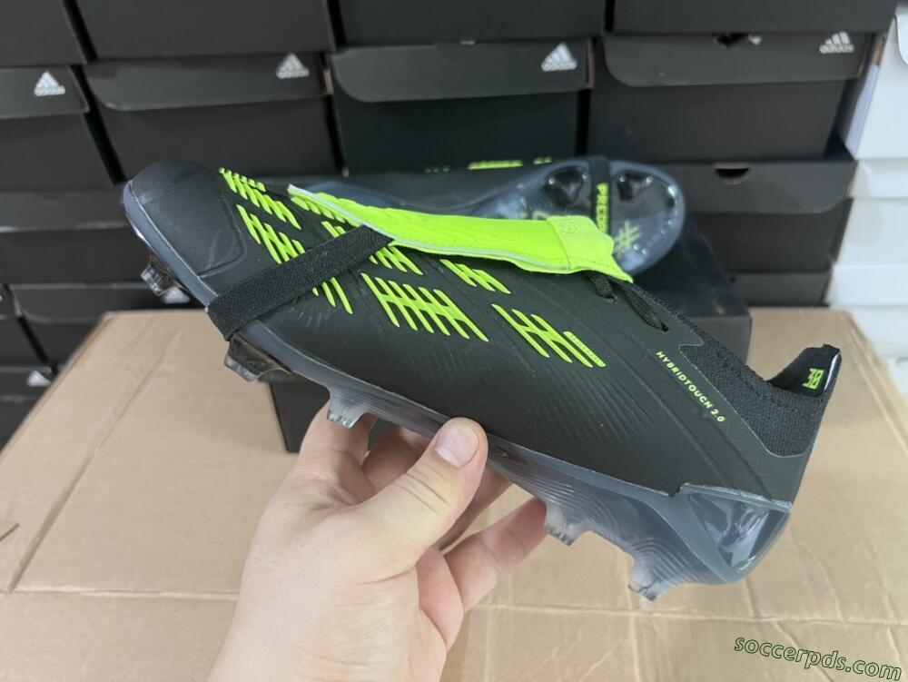 Adidas Predator Elite Foldover Tongue FG Low-Tops Football Boots - Black/Yellow/Blue