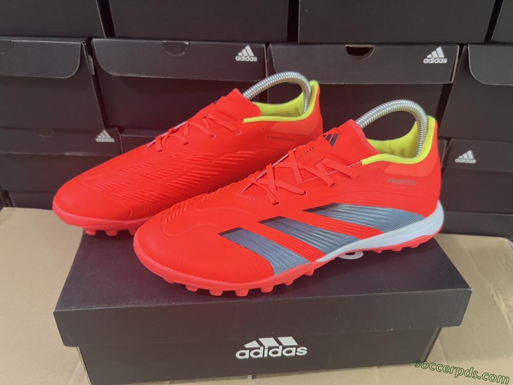 Adidas Predator 24 Elite TF Low-Tops Football Shoes - Red/Black/White