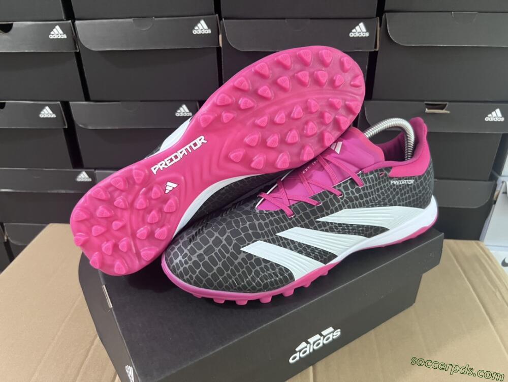 Adidas Predator 24 Elite TF Low-Tops Football Shoes - Black/Red/White
