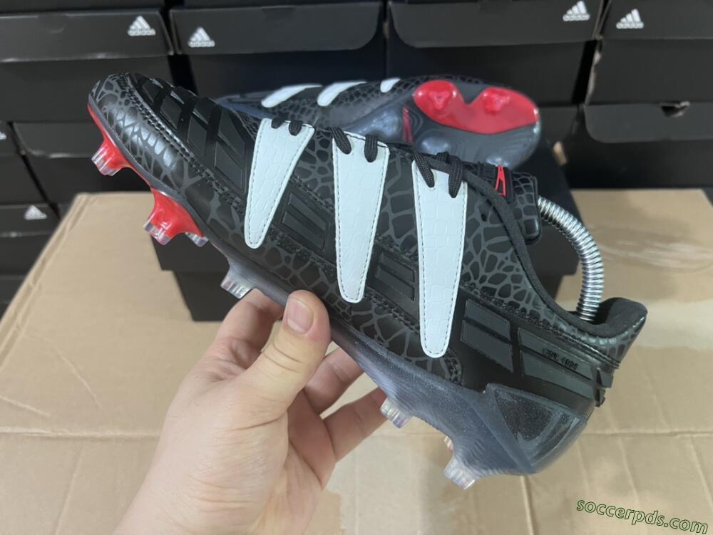 Adidas Predator Accelerator 94 FG Low-Tops Football Boots - Black/White/Red