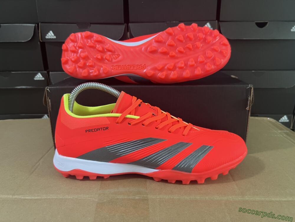 Adidas Predator Elite TF Low-Tops Football Shoes - Red/Black/White