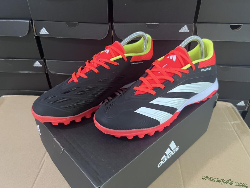 Adidas Predator 24 Elite TF Low-Tops Football Shoes - Black/White/Orange