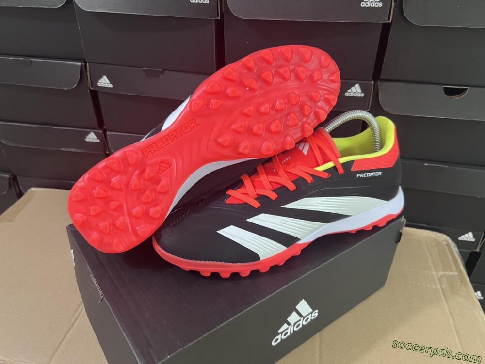 Adidas Predator 24 Elite TF Low-Tops Football Shoes - Black/White/Orange