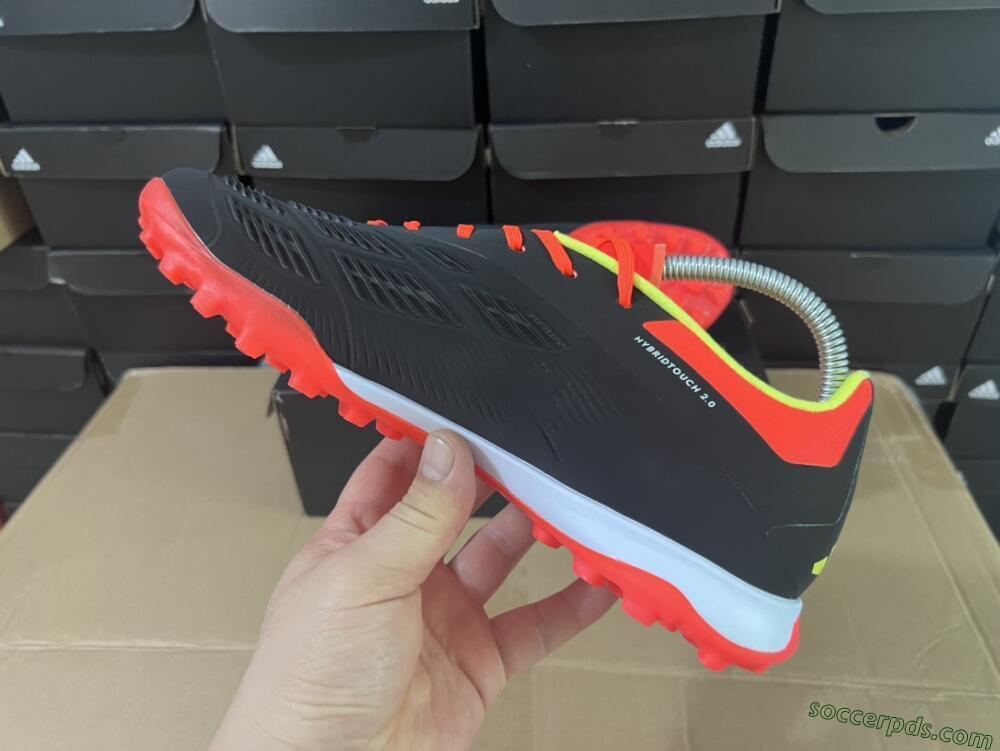 Adidas Predator 24 Elite TF Low-Tops Football Shoes - Black/White/Orange