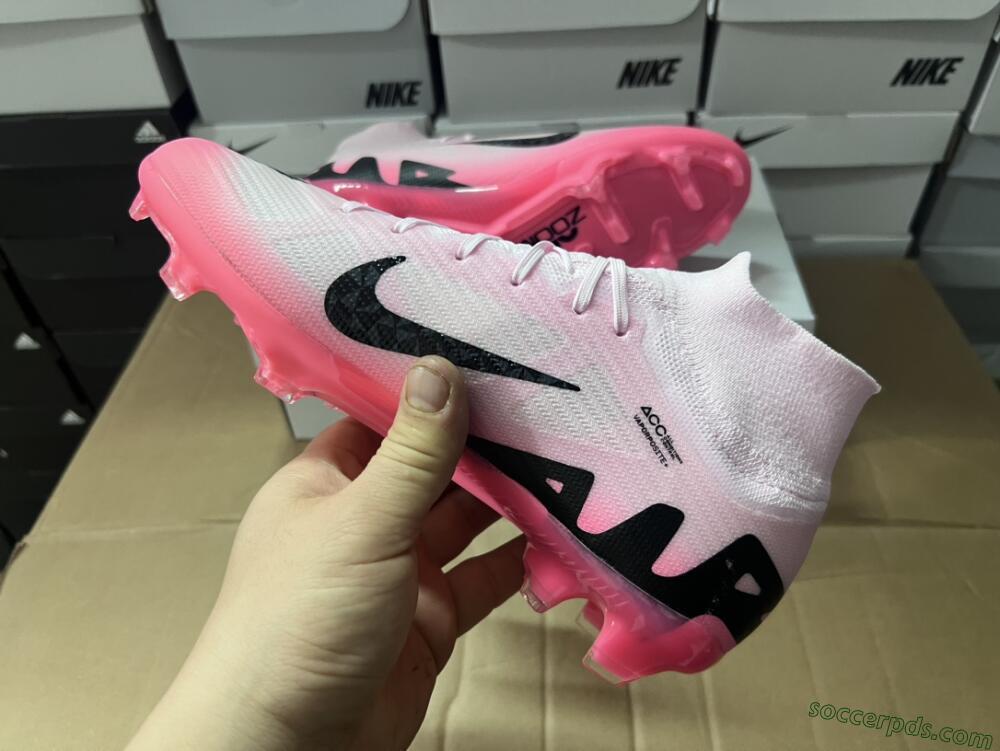 Nike Air Zoom Mercurial Superfly 9 Elite FG High-Tops Football Boots - Pink/Black