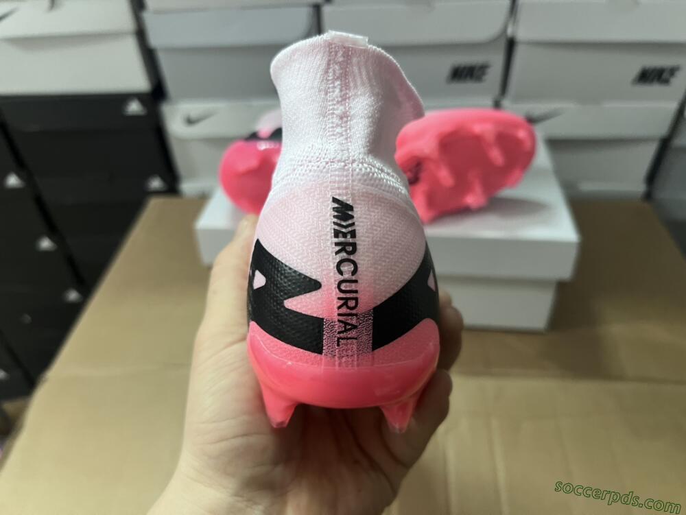Nike Air Zoom Mercurial Superfly 9 Elite FG High-Tops Football Boots - Pink/Black