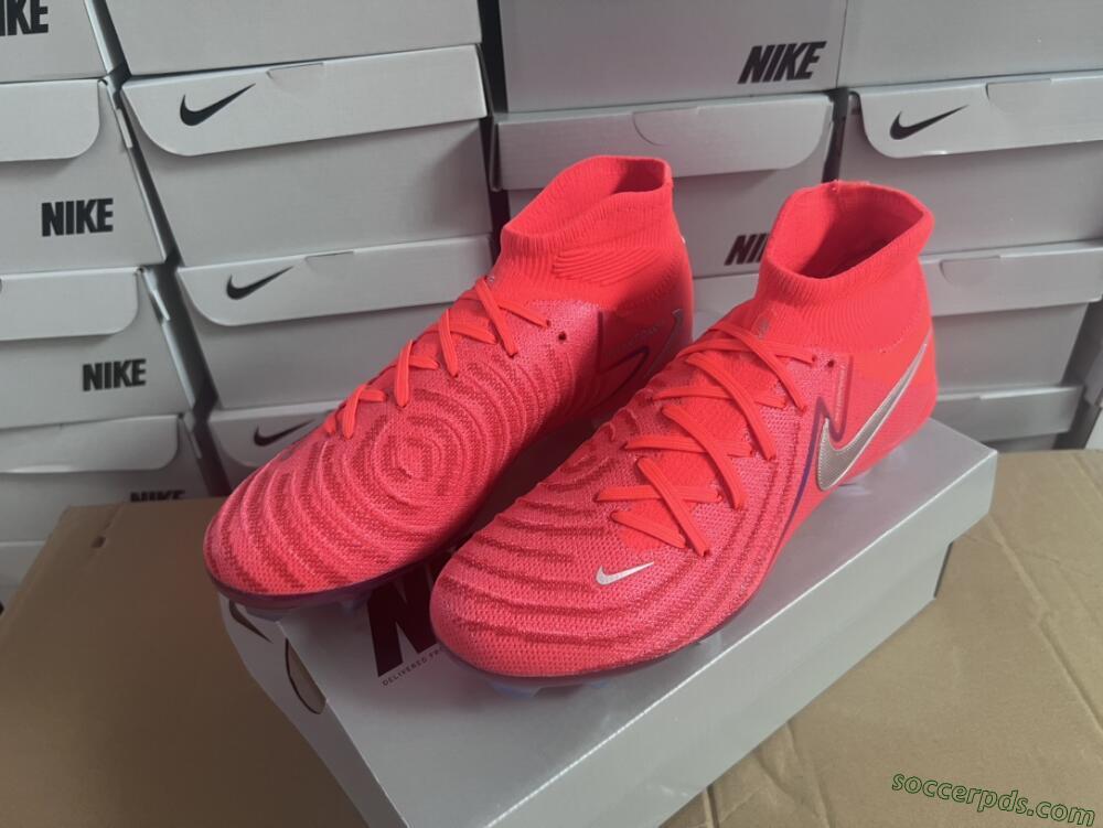 Nike Phantom Luna Elite FG High-Tops Football Boots - Red/Black/Gold