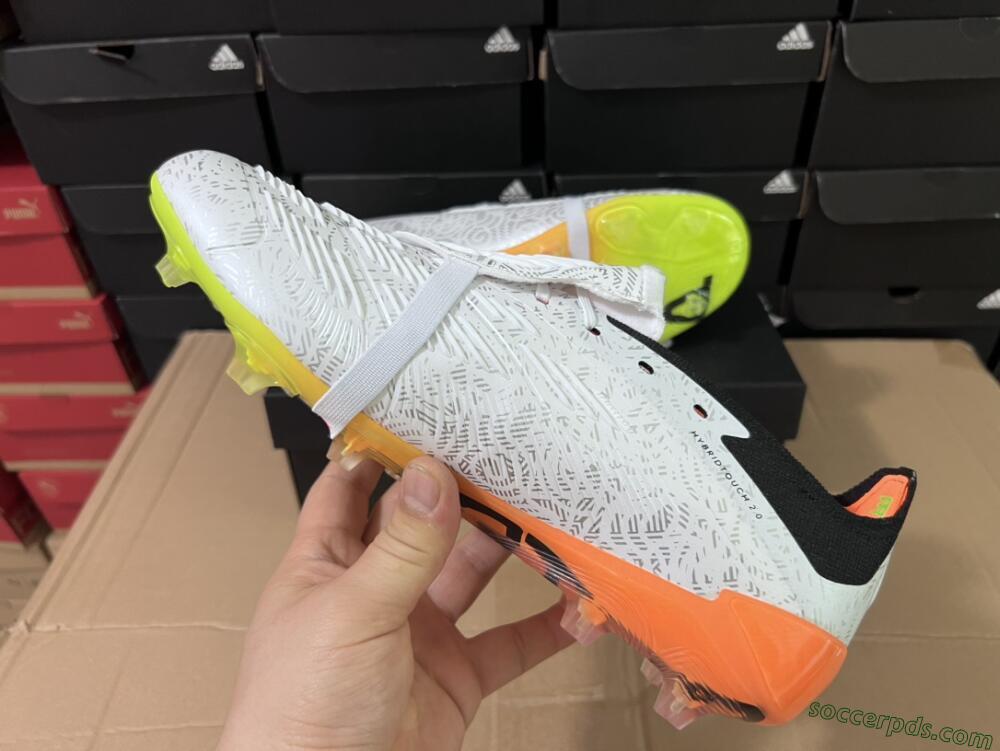 Adidas Predator Elite Foldover Tongue FG Low-Tops Football Boots - White/Black/Orange