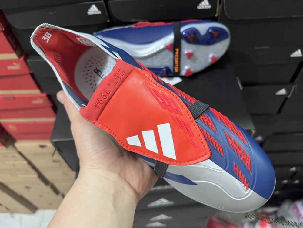 Adidas Predator Elite Foldover Tongue FG Low-Tops Football Boots - Silver/Black/Red