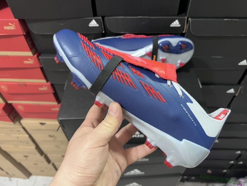 Adidas Predator Elite Foldover Tongue FG Low-Tops Football Boots - Silver/Black/Red