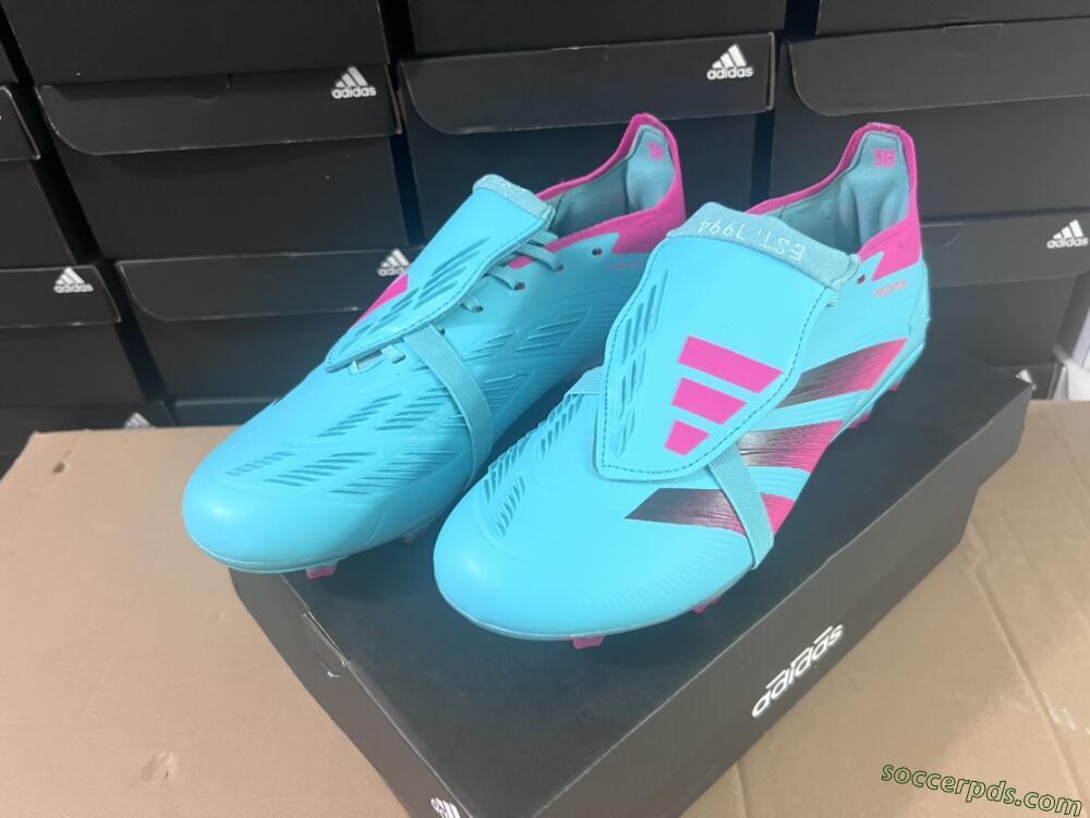Adidas Predator Elite Foldover Tongue FG Low-Tops Football Boots - Jade/Red/Pink