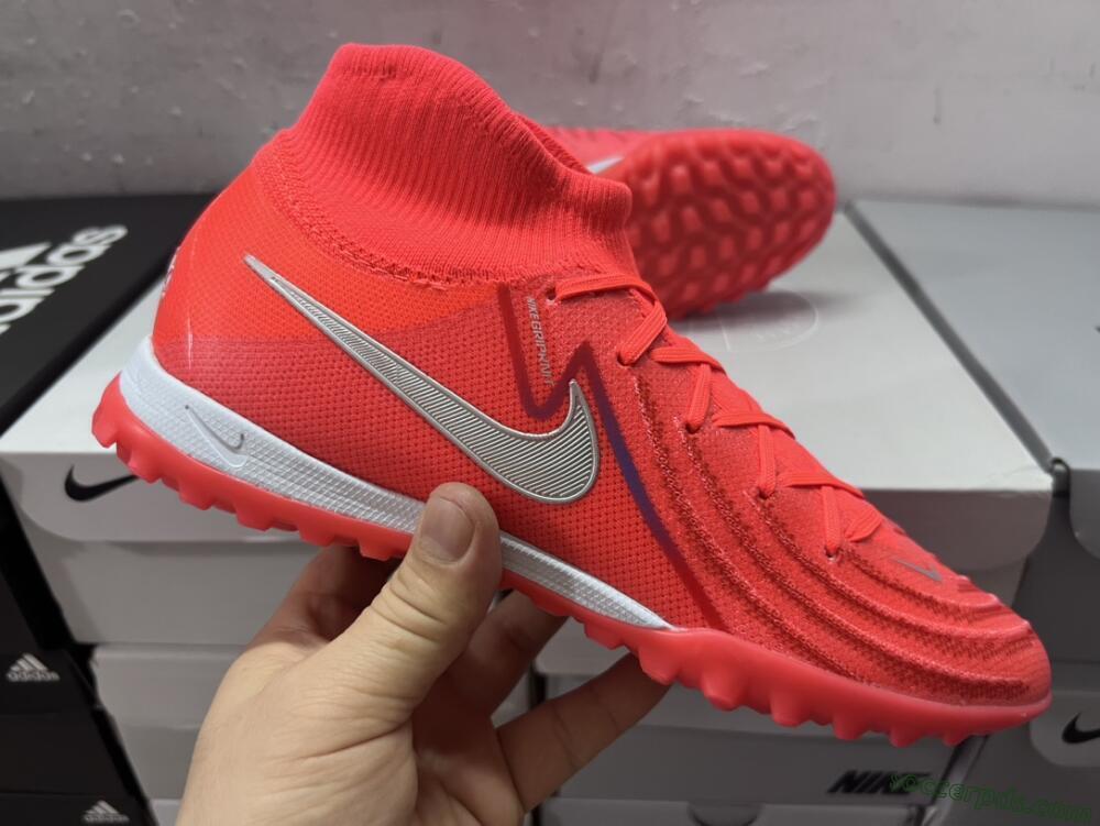 Nike Phantom Luna 2 Elite TF High-Tops Football Shoes - Red/Black/Blue/White