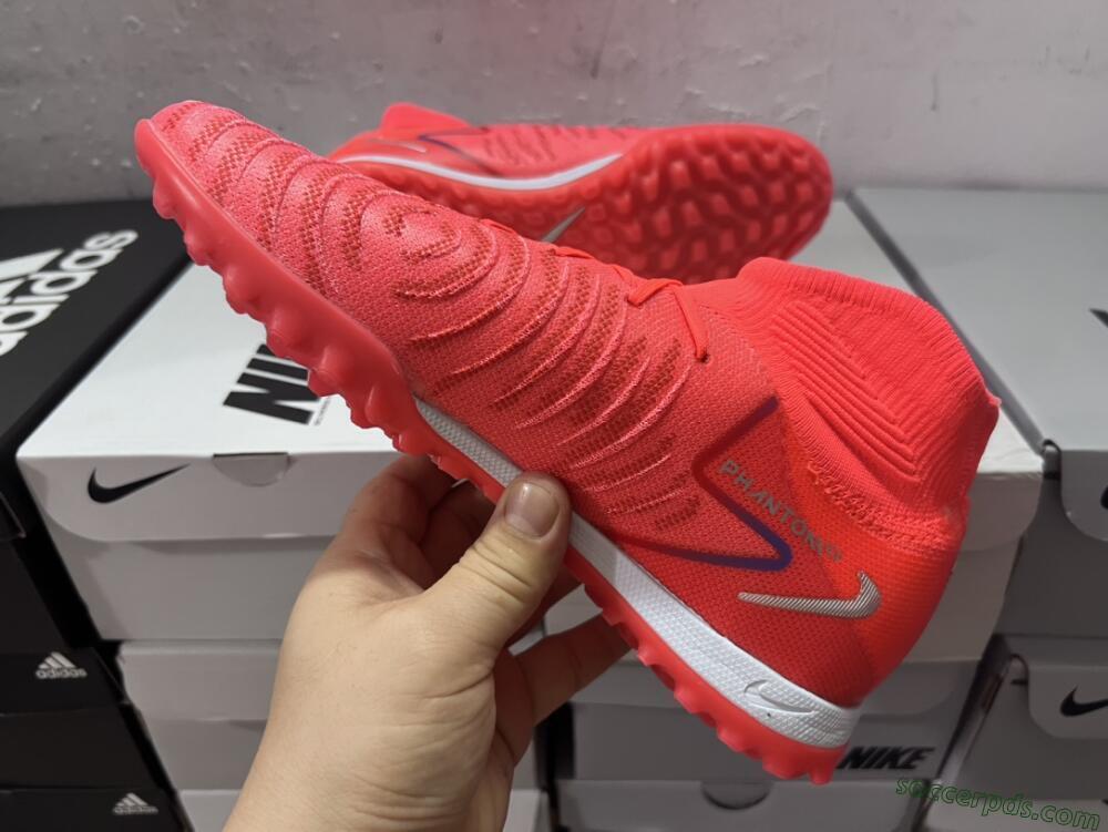 Nike Phantom Luna 2 Elite TF High-Tops Football Shoes - Red/Black/Blue/White
