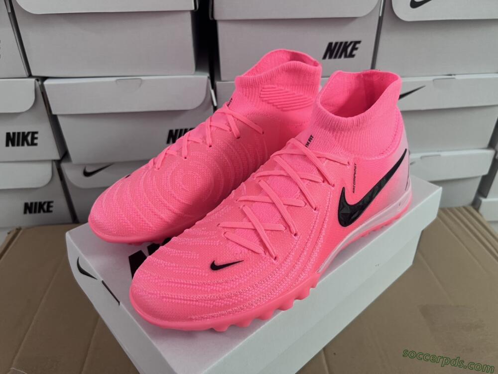 Nike Phantom Luna Elite NU TF High-Tops Football Shoes - Red/Pink/Black