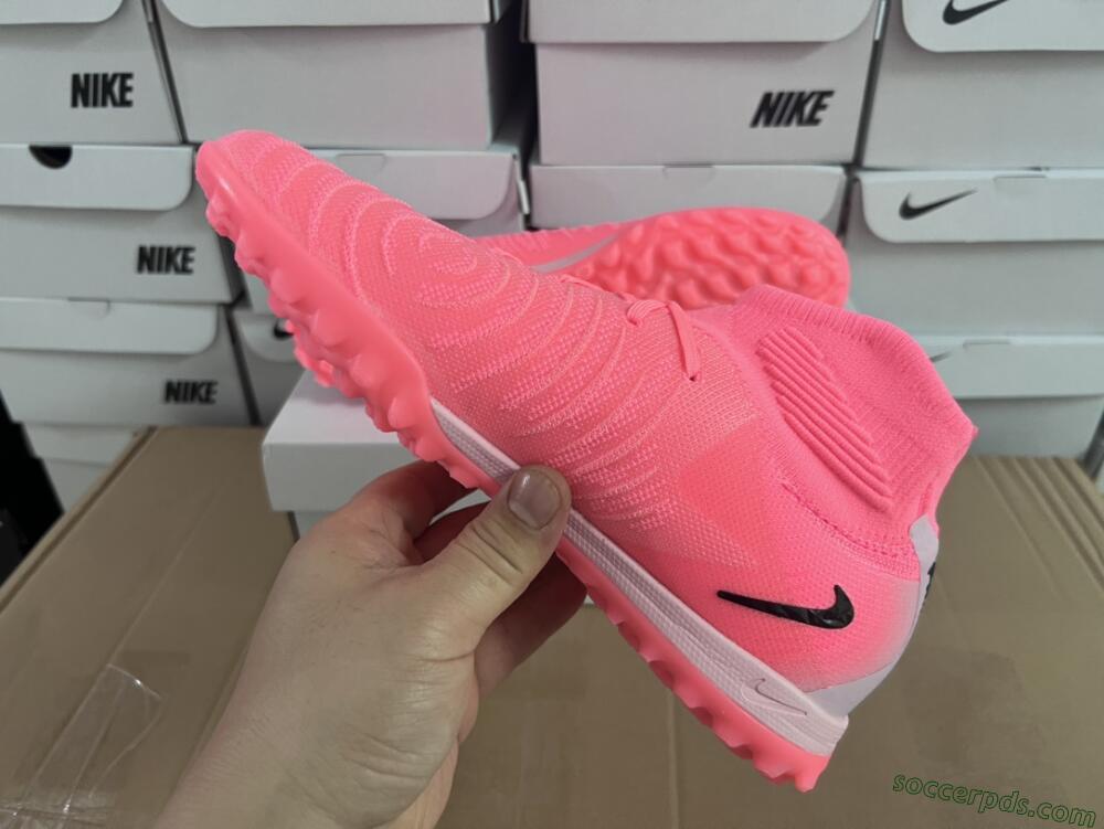 Nike Phantom Luna Elite NU TF High-Tops Football Shoes - Red/Pink/Black
