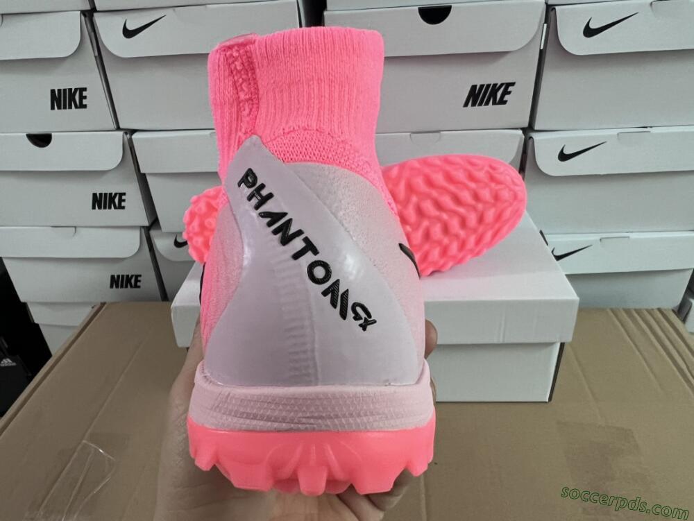 Nike Phantom Luna Elite NU TF High-Tops Football Shoes - Red/Pink/Black