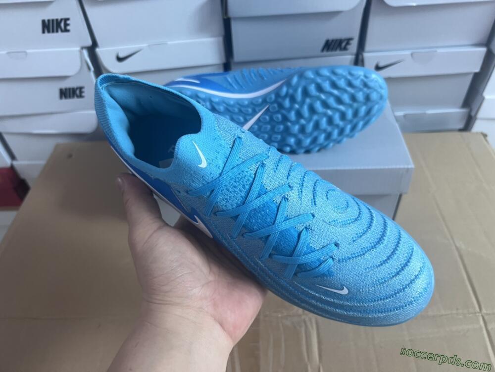 Nike Phantom Luna Elite TF Low-Tops Football Shoes - Jade/White/Blue