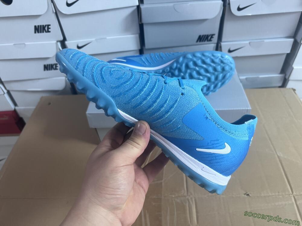 Nike Phantom Luna Elite TF Low-Tops Football Shoes - Jade/White/Blue
