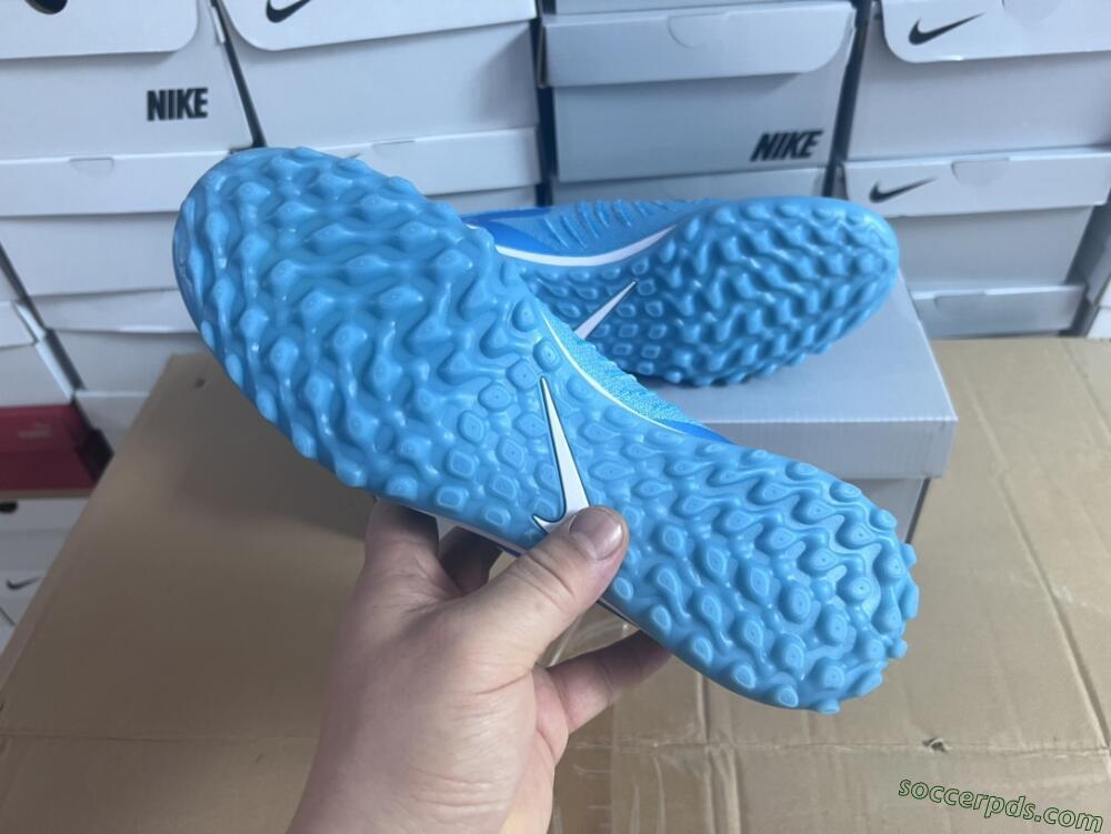 Nike Phantom Luna Elite TF Low-Tops Football Shoes - Jade/White/Blue