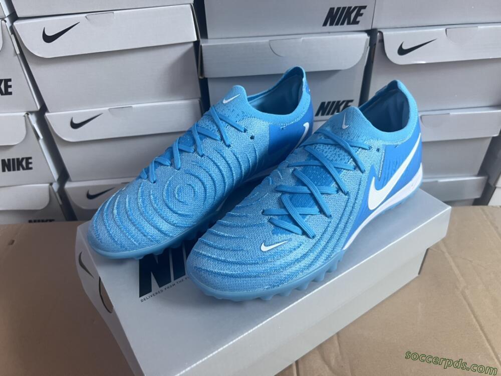 Nike Phantom Luna Elite TF Low-Tops Football Shoes - Jade/White/Blue