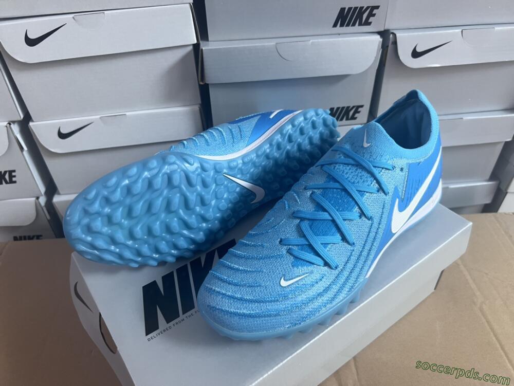 Nike Phantom Luna Elite TF Low-Tops Football Shoes - Jade/White/Blue