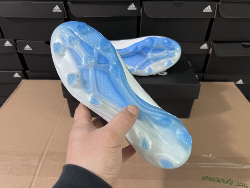 Adidas X Crazyfast.1 Messi FG Low-Tops Football Boots - Blue/Jade/Gold/White