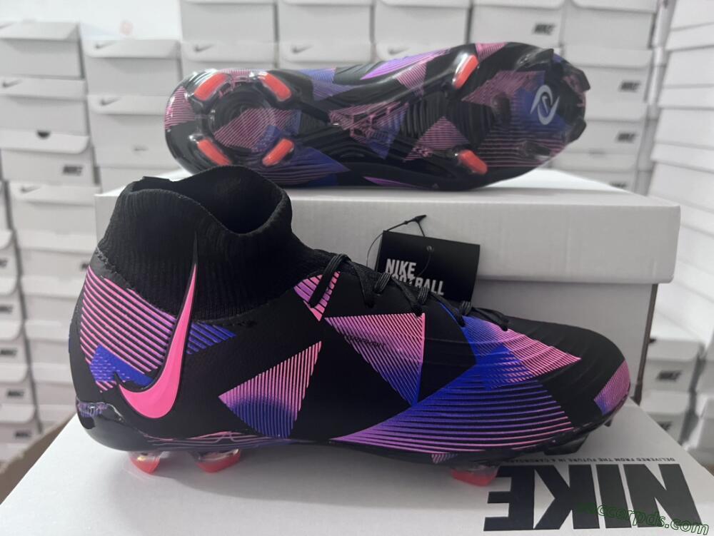 Nike Phantom Luna Elite FG High-Tops Football Boots - Black/Pink/Blue/Orange