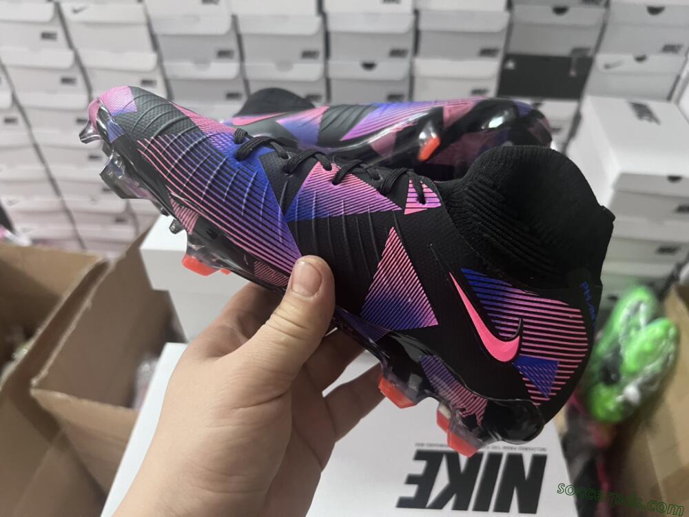 Nike Phantom Luna Elite FG High-Tops Football Boots - Black/Pink/Blue/Orange